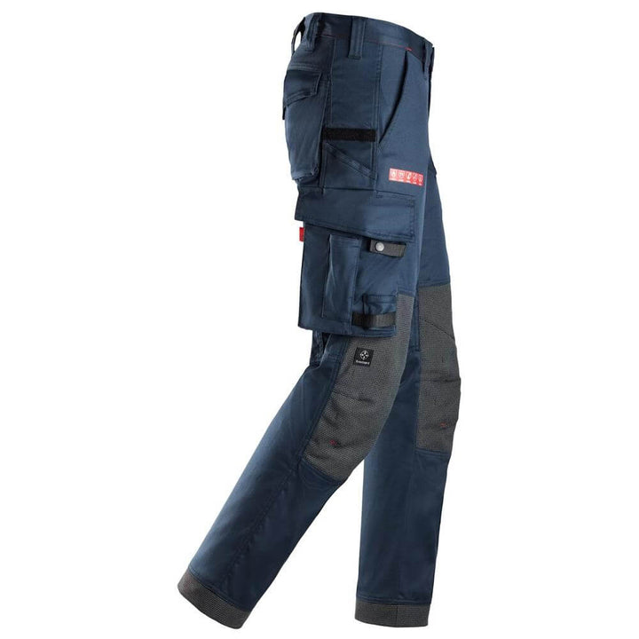Snickers 6373 ProtecWork Stretch Work Trousers Navy right #colour_navy