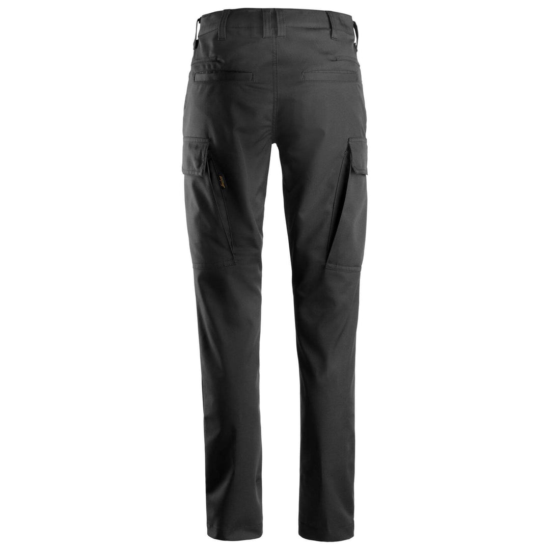 Snickers 6700 Service Womens Trousers Black back #colour_black