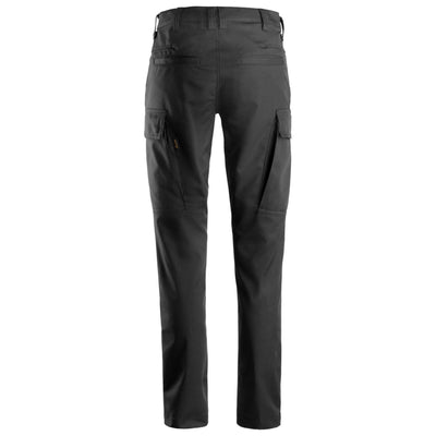 Snickers 6700 Service Womens Trousers Black back #colour_black