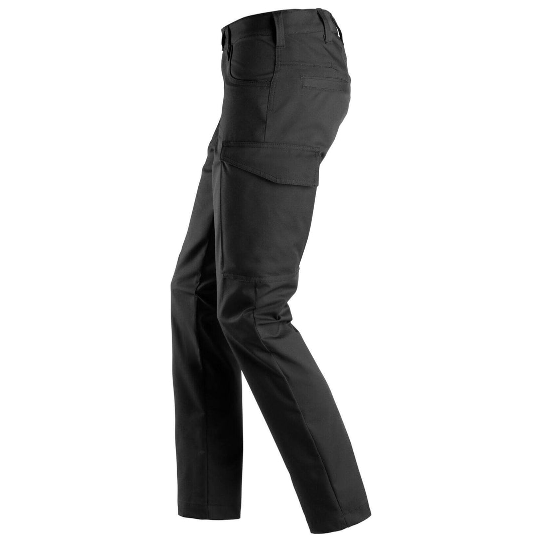 Snickers 6700 Service Womens Trousers Black left #colour_black