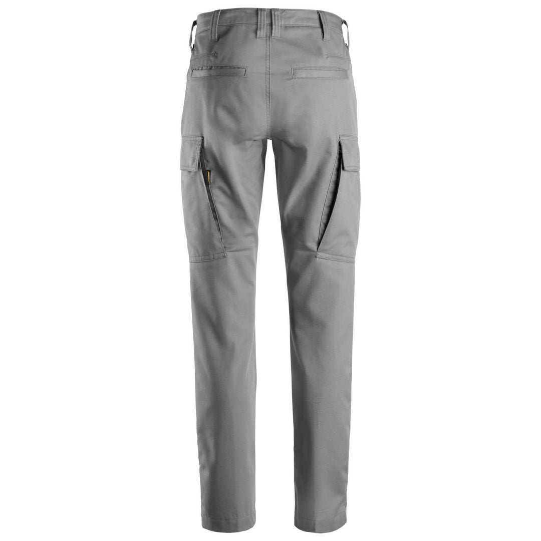 Snickers 6700 Service Womens Trousers Grey back #colour_grey