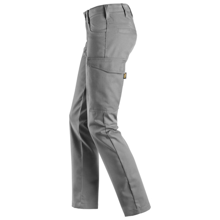 Snickers 6700 Service Womens Trousers Grey left #colour_grey