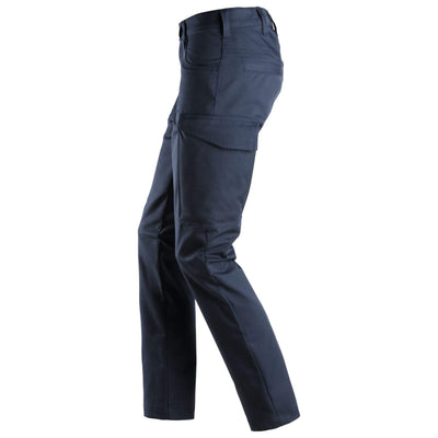 Snickers 6700 Service Womens Trousers Navy left #colour_navy