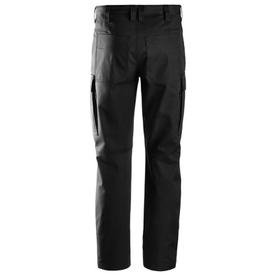 Snickers 6800 Service Trousers Black back #colour_black