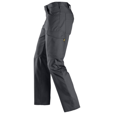 Snickers 6800 Service Trousers Steel Grey left #colour_steel-grey
