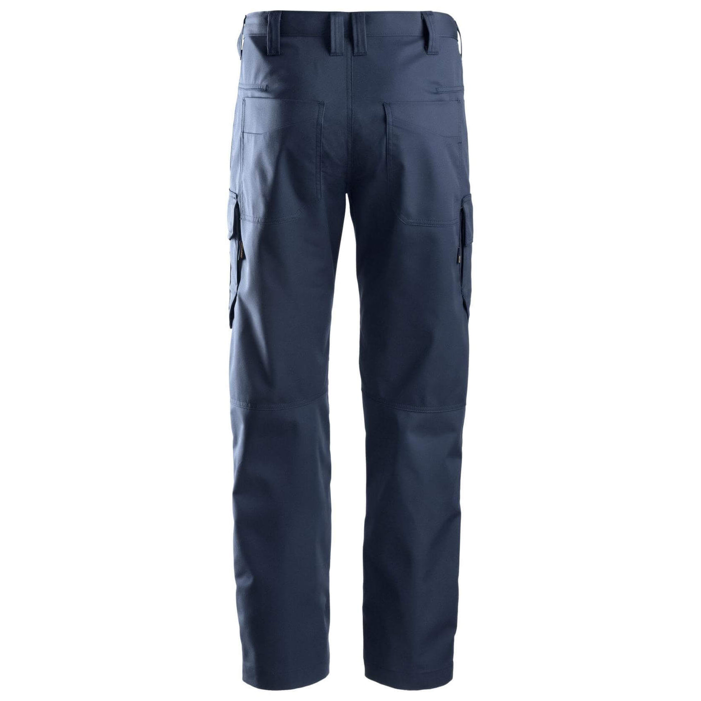 Snickers 6801 Service Trousers with Knee Pad Pockets Navy Navy back #colour_navy-navy