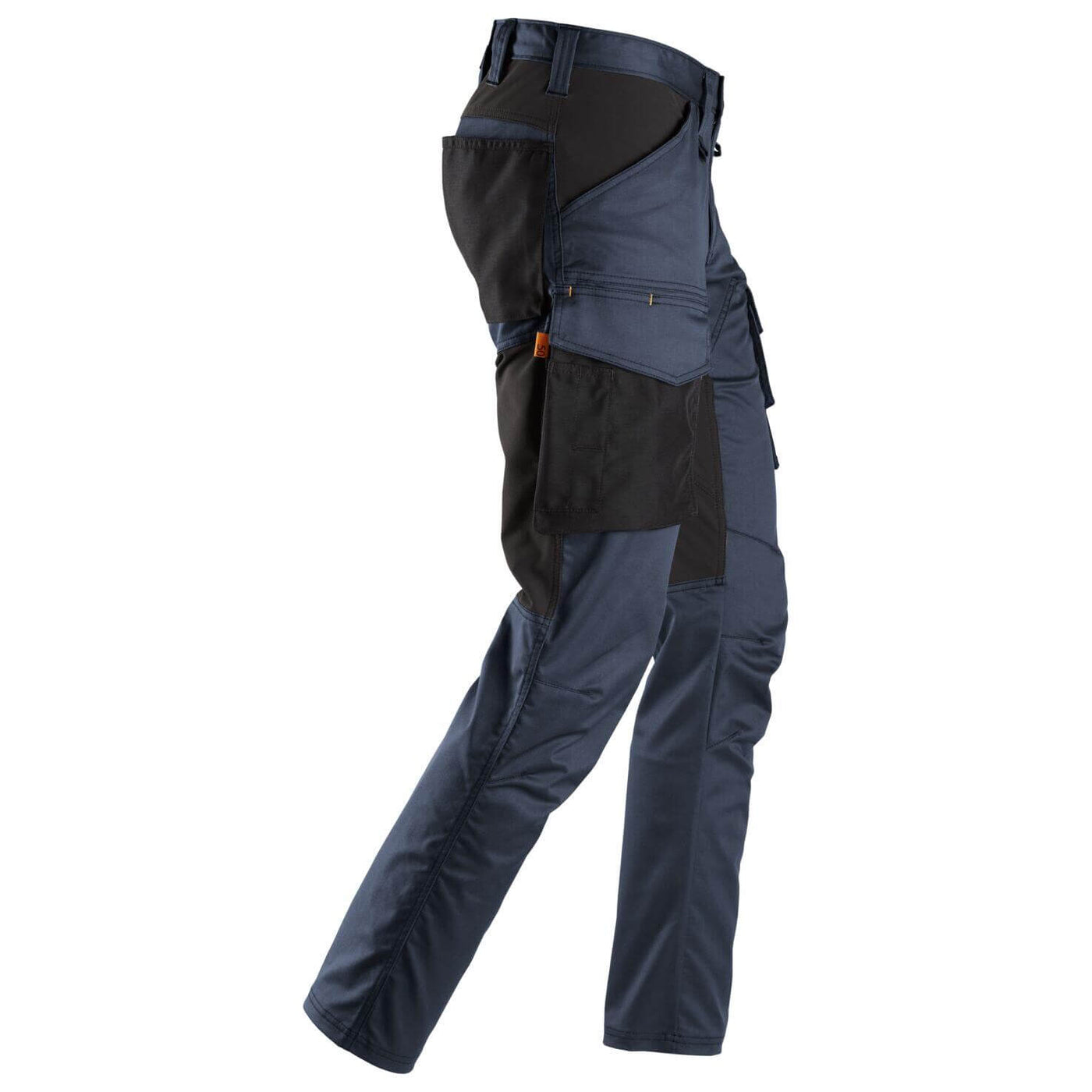 Snickers 6803 AllroundWork Stretch Trousers without Knee Pad Pockets Navy Black right #colour_navy-black