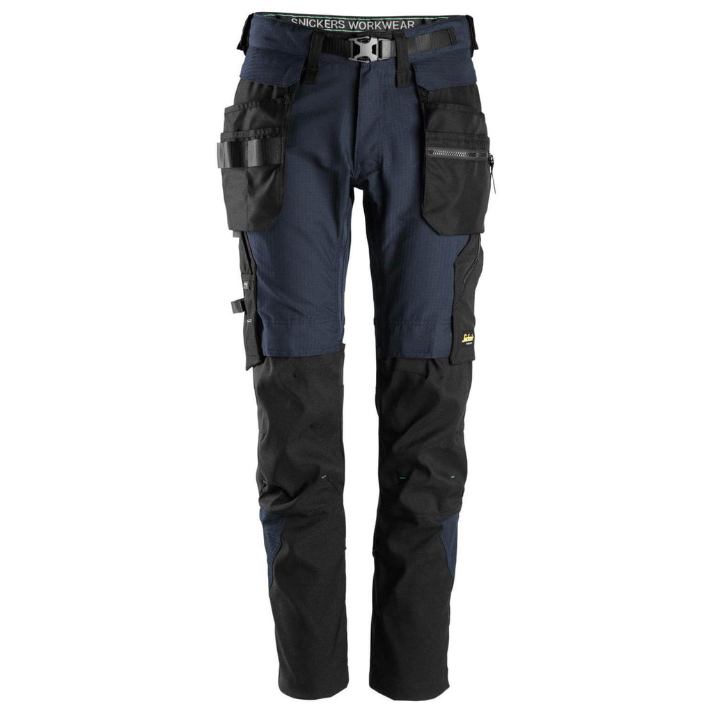 Snickers Workwear Work Trousers Pants Pockets Rip Stop Black Grey 30-38  3213 | eBay