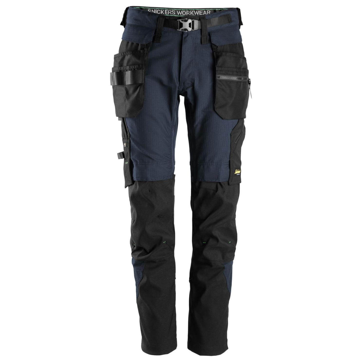 Snickers 6972 Slim Fit Ripstop Work Trousers with Detachable Holster Pockets Navy Black Main #colour_navy-black