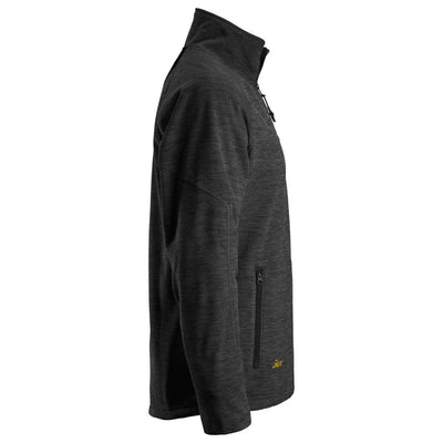 Snickers 8042 FlexiWork Fleece Jacket Black Black right #colour_black-black