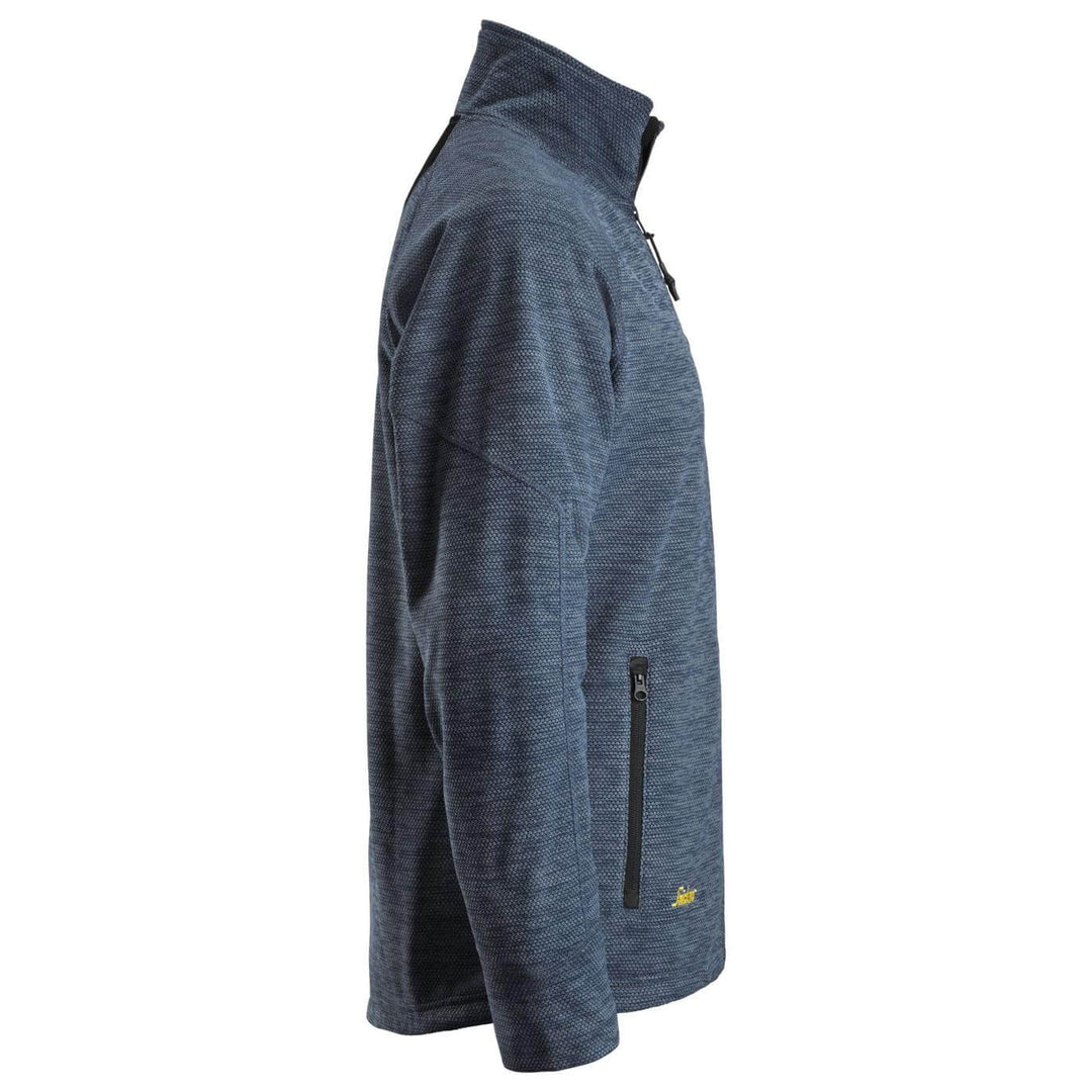 Snickers 8042 FlexiWork Fleece Jacket Navy Black right #colour_navy-black