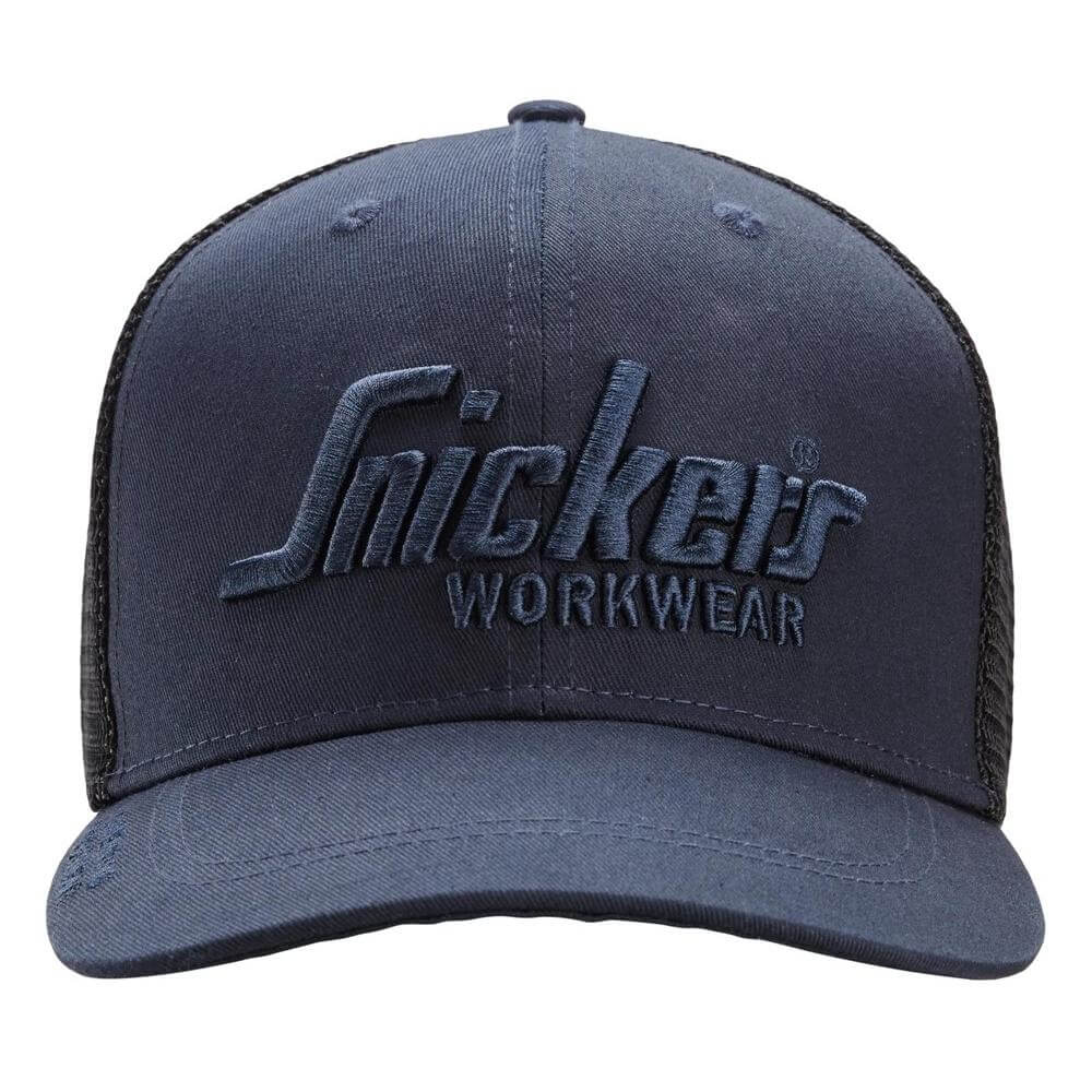 Snickers 9001 Trucker Cap Navy Black Main #colour_navy-black