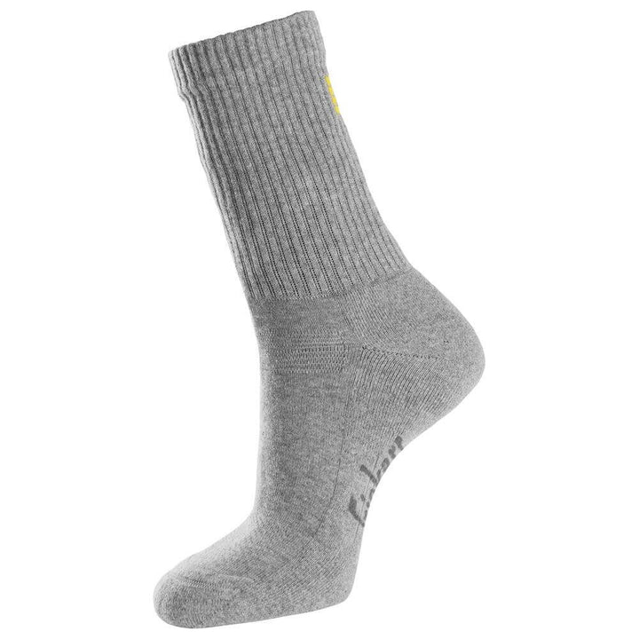 Snickers 9214 Cotton Socks 3 Pack Grey Melange right 