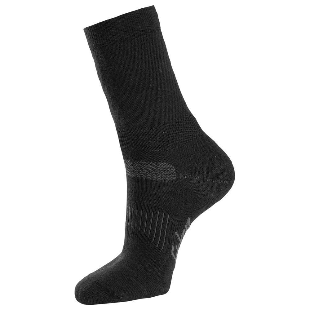 Snickers 9216 Wool Socks 2 Pack Black right #colour_black
