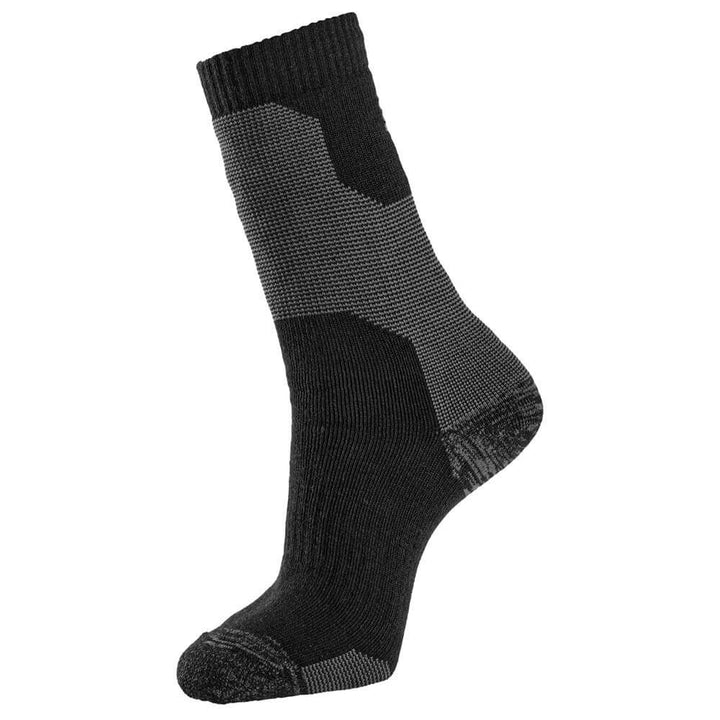 Snickers 9227 Heavy Wool Socks Black Steel Grey left 
