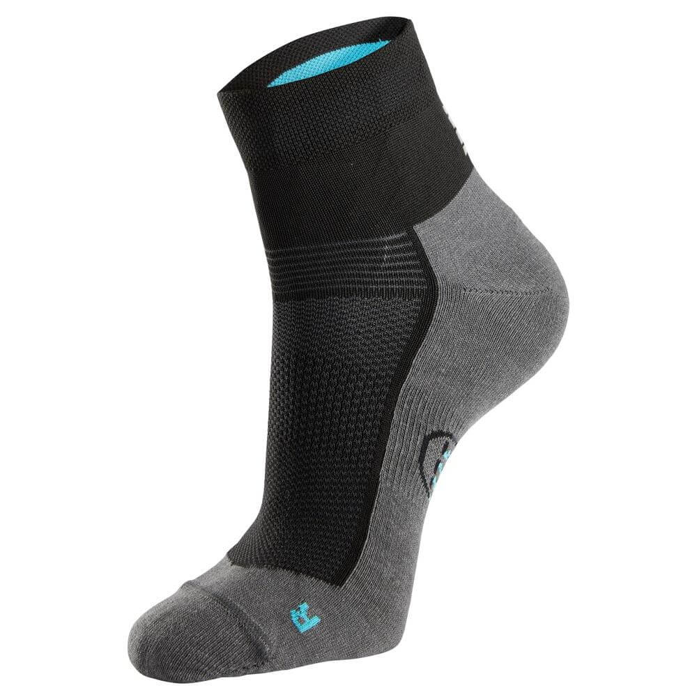Snickers 9240 37.5 Low Socks Grey Melange Black right #colour_grey-melange-black