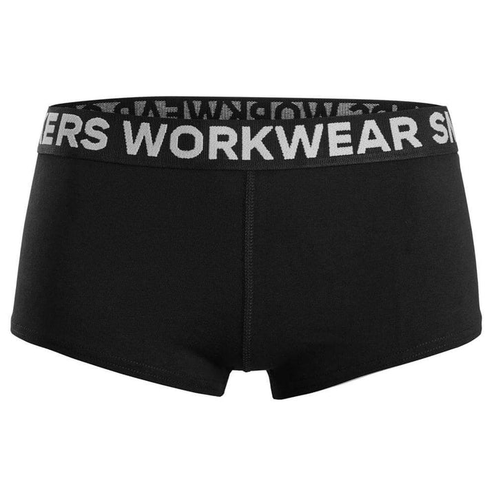 Snickers 9477 Womens Hipster Briefs 2 pack Black Main #colour_black