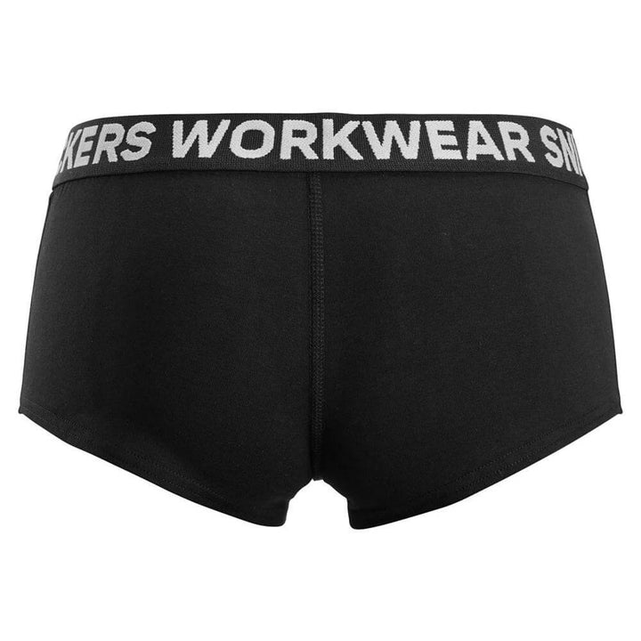 Snickers 9477 Womens Hipster Briefs 2 pack Black back #colour_black