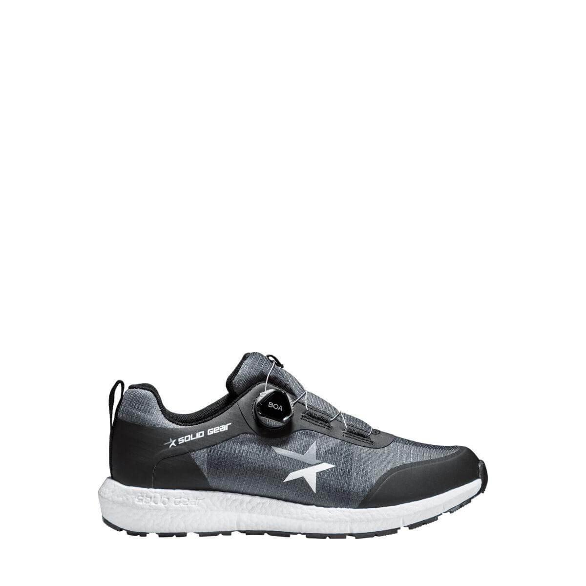 Solid Gear 10225 Dynamo Cordura Ripstop BOA O1 Occupational Safety Trainer Shoes Black Grey 001 #colour_black-grey