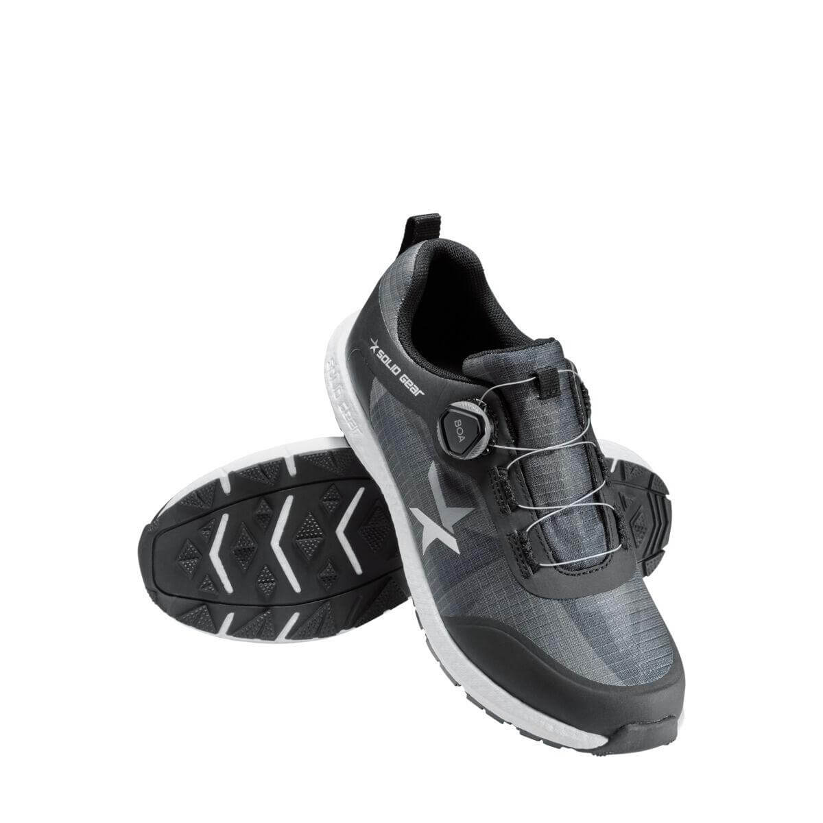 Solid Gear 10225 Dynamo Cordura Ripstop BOA O1 Occupational Safety Trainer Shoes Black Grey 005 #colour_black-grey