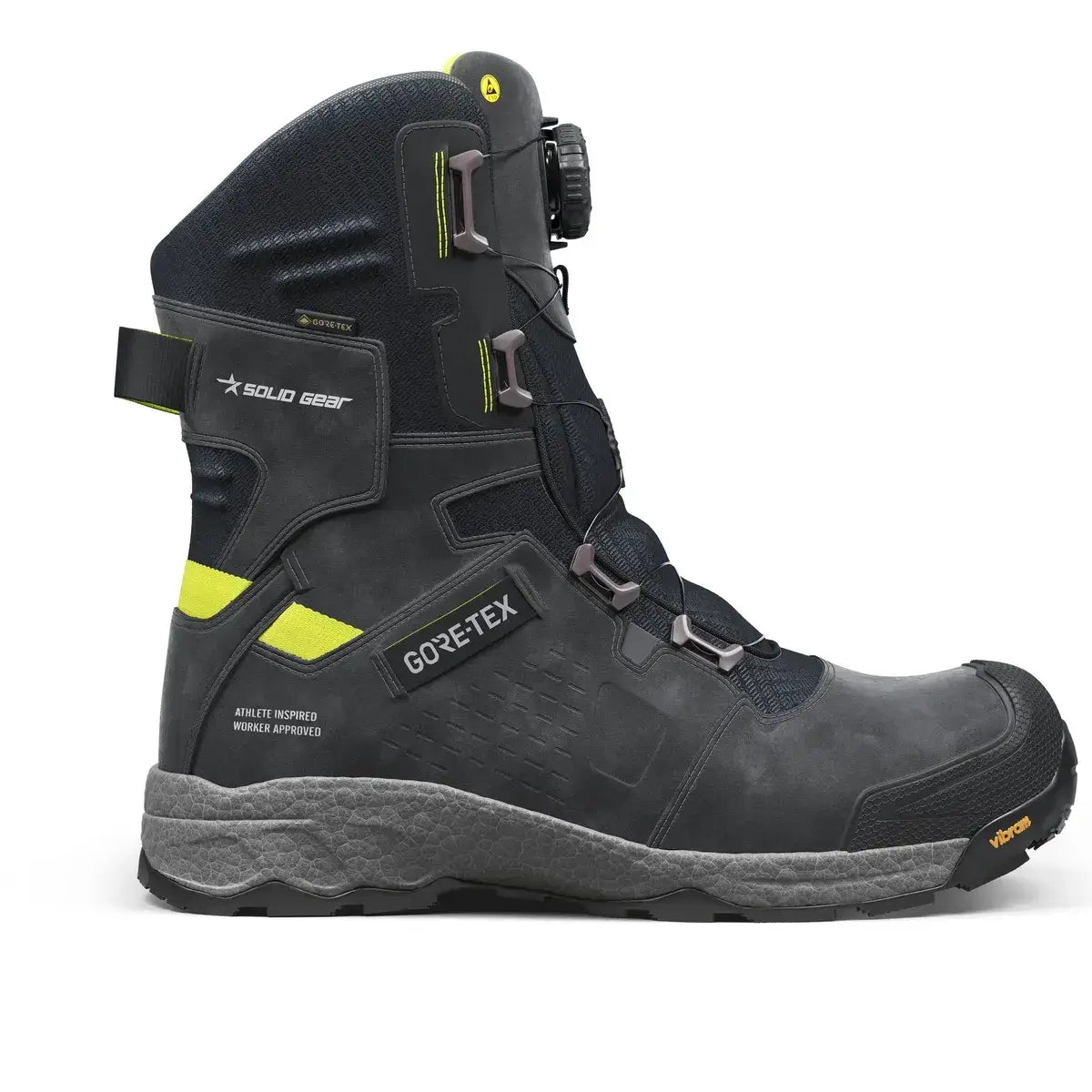 Solid Gear 80015 Vapor 3 GTX High Leg Wide Fit S7S ESD BOA Waterproof ...