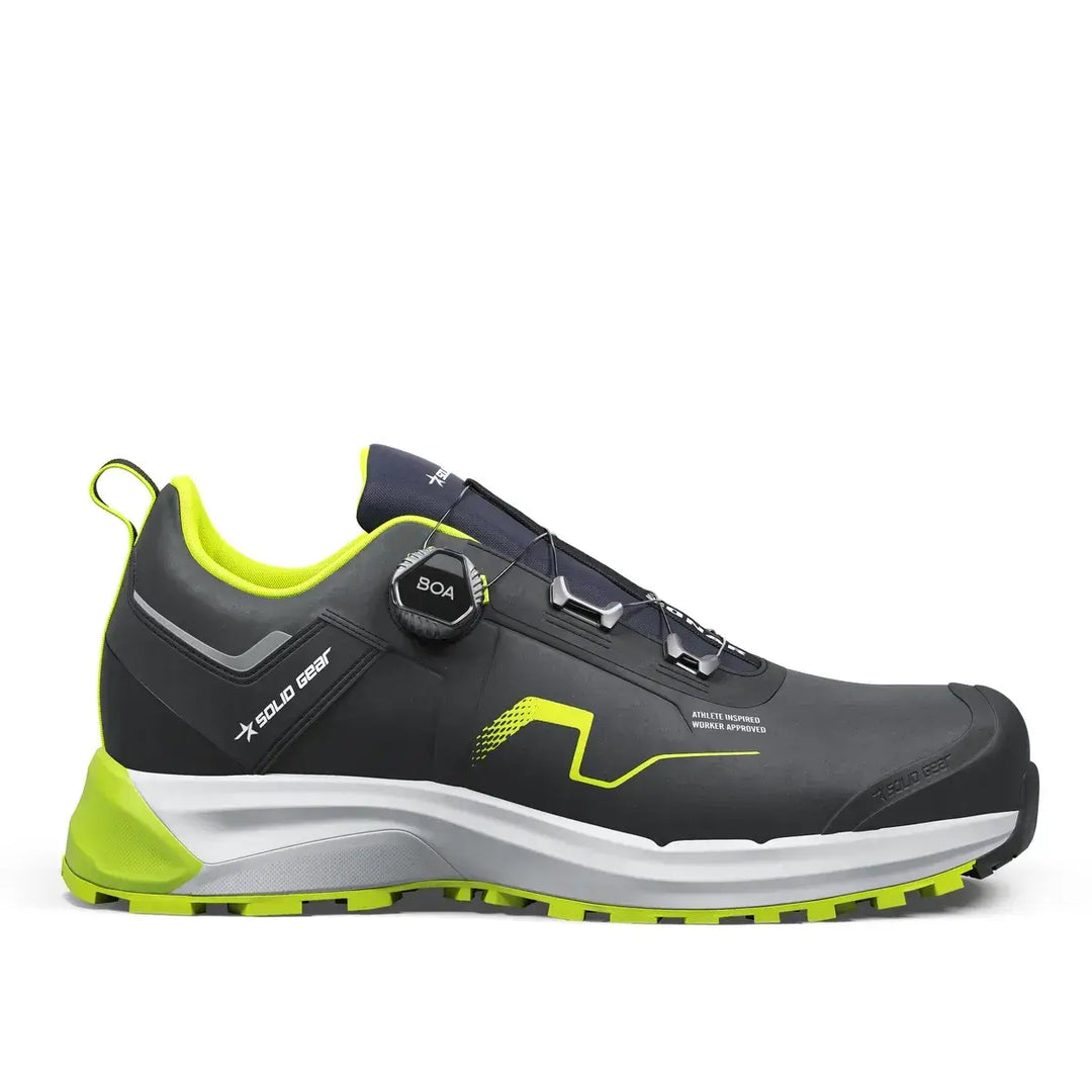 boa solid gear Solid Gear 80204 Sonar Low S3S ESD BOA Wide Fit Composite Toe Cap Safety Shoes