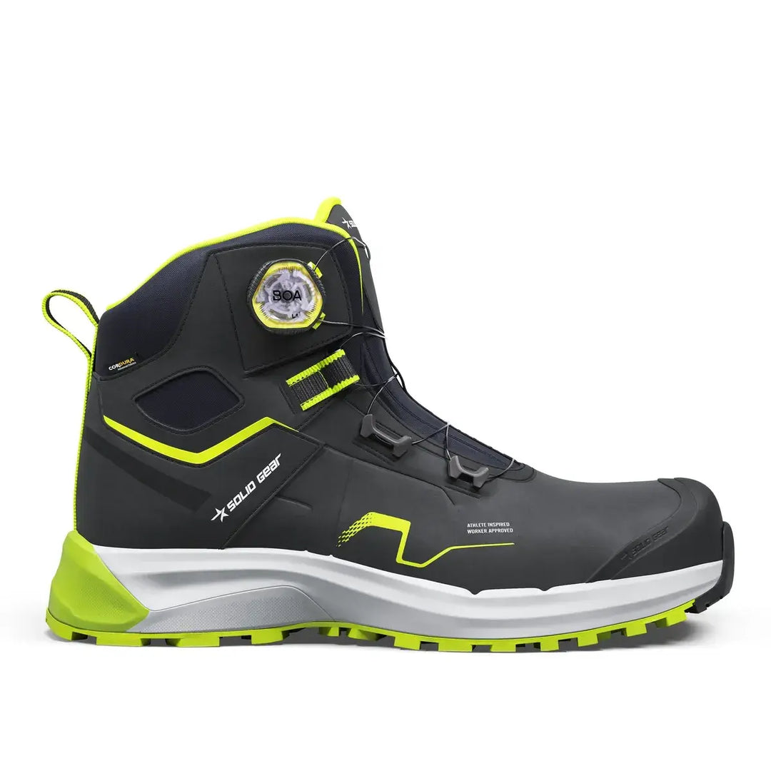 Solid Gear 80205 Sonar Mid BLK GRN Black Green 1 Square #colour_black-green