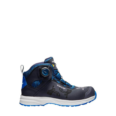 Solid Gear by Snickers 61002 Nautilus Lightweight Metal Free BOA S3 ESD Wide Fit Safety Trainer Boots Navy 001 #colour_navy