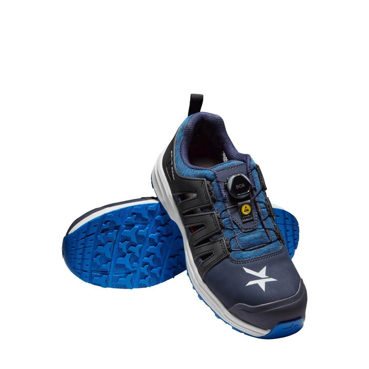 Solid Gear by Snickers 61003 Atlantic Wide Fit ESD S1P Safety Trainer Shoes Navy 05 #colour_navy