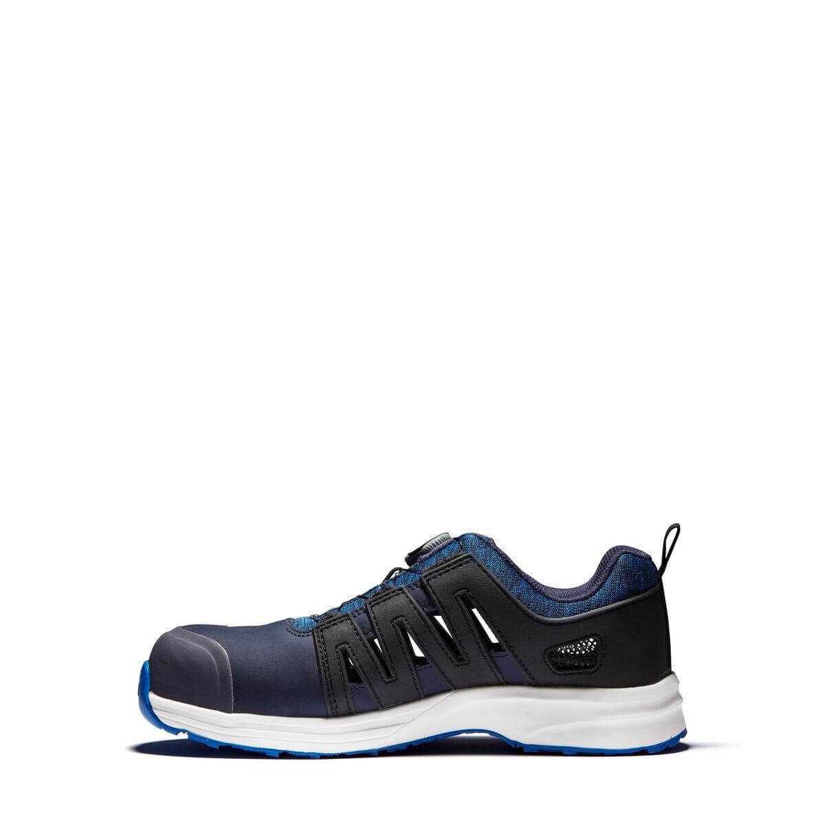 Solid Gear by Snickers 61003 Atlantic Wide Fit ESD S1P Safety Trainer Shoes Navy left #colour_navy