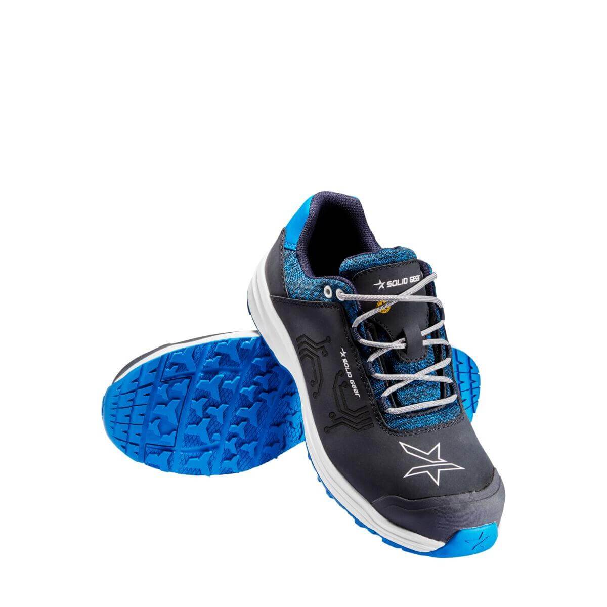 Solid Gear by Snickers 61008 Sea ESD S3 Wide Fit Safety Trainer Shoes Navy 005 #colour_navy