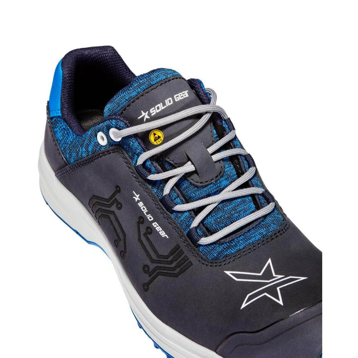 Solid Gear by Snickers 61008 Sea ESD S3 Wide Fit Safety Trainer Shoes Navy 009 #colour_navy