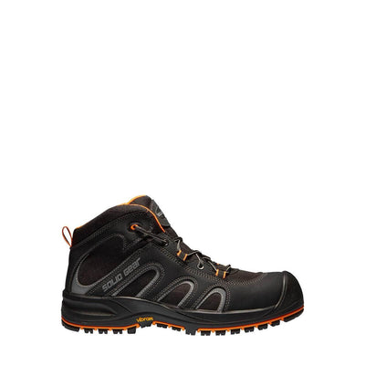 Solid Gear by Snickers 73002 Falcon Wide Fit S3 Composite Toe Safety Boots Black Orange 01 #colour_black-orange