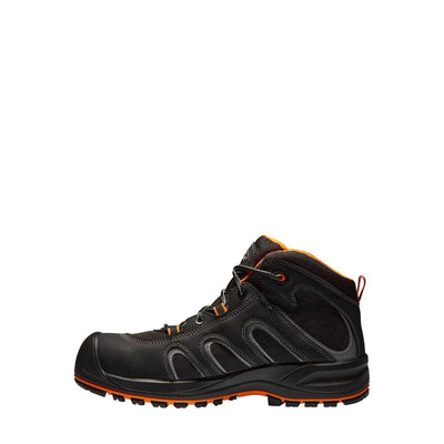 Solid Gear by Snickers 73002 Falcon Wide Fit S3 Composite Toe Safety Boots Black Orange 02 #colour_black-orange