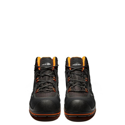 Solid Gear by Snickers 73002 Falcon Wide Fit S3 Composite Toe Safety Boots Black Orange 05masked #colour_black-orange