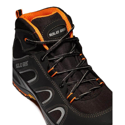 Solid Gear by Snickers 73002 Falcon Wide Fit S3 Composite Toe Safety Boots Black Orange 06masked #colour_black-orange
