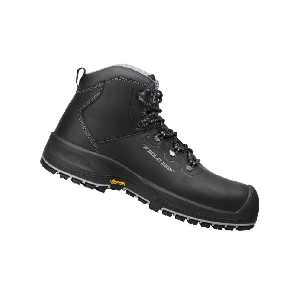 Solid Gear by Snickers 74002 Apollo Breathable S3 Wide Fit Composite Toe Safety Boots Black 1B #colour_black