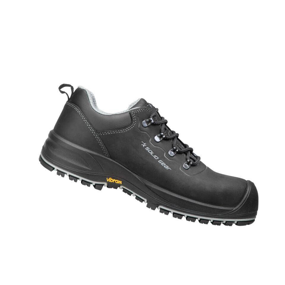 Solid Gear by Snickers 74003 Atlas Breathable S3 Wide Fit Composite Toe Safety Shoes Black 1B #colour_black