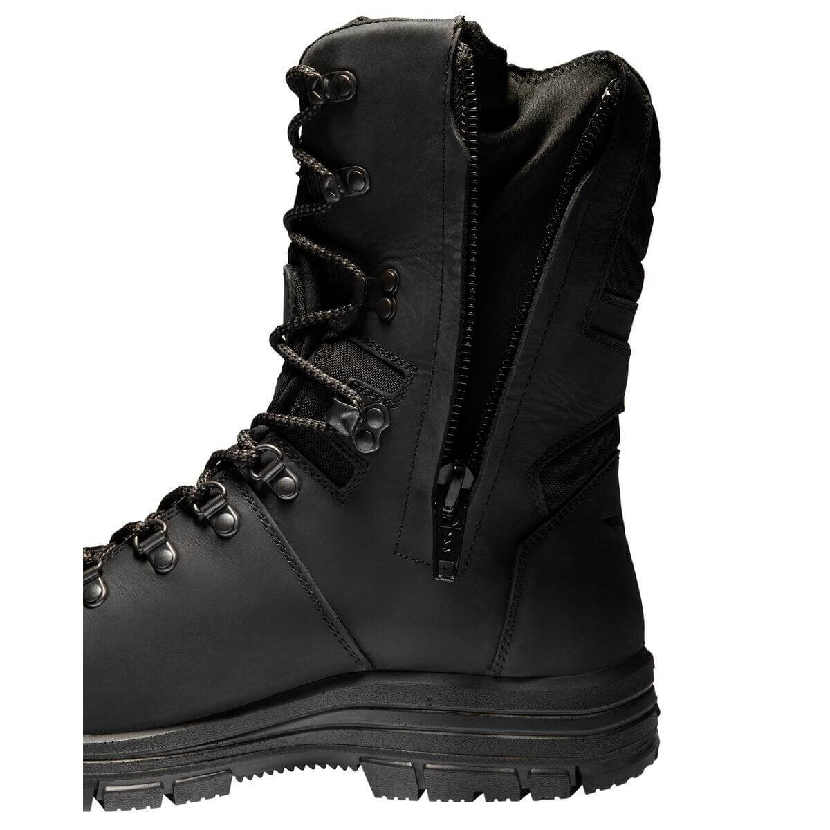 Solid Gear by Snickers 75001 Delta GTX High Leg Side Zip Premium Leather Gore Tex Waterproof Wool Lined Winter S3 Safety Boots Black 07 #colour_black