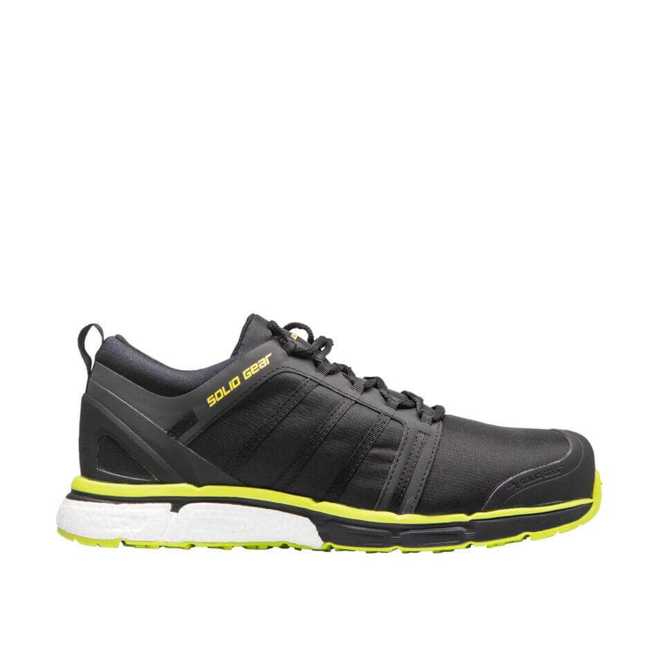 Solid Gear by Snickers 76001 Revolution Super Comfort S3 Composite Nano Toe Cap Safety Trainer Shoes Black Yellow 1 #colour_black-yellow