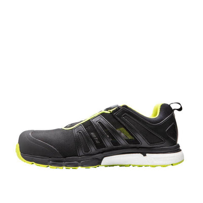 Solid Gear by Snickers 76003 Vent Plasma Lightweight Cushioned Comfort S1P Composite Nano Toe Safety Trainer Shoes Black Yellow 2 #colour_black-yellow