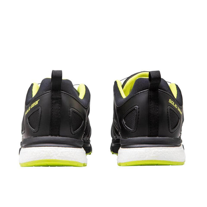 Solid Gear by Snickers 76003 Vent Plasma Lightweight Cushioned Comfort S1P Composite Nano Toe Safety Trainer Shoes Black Yellow 4 #colour_black-yellow