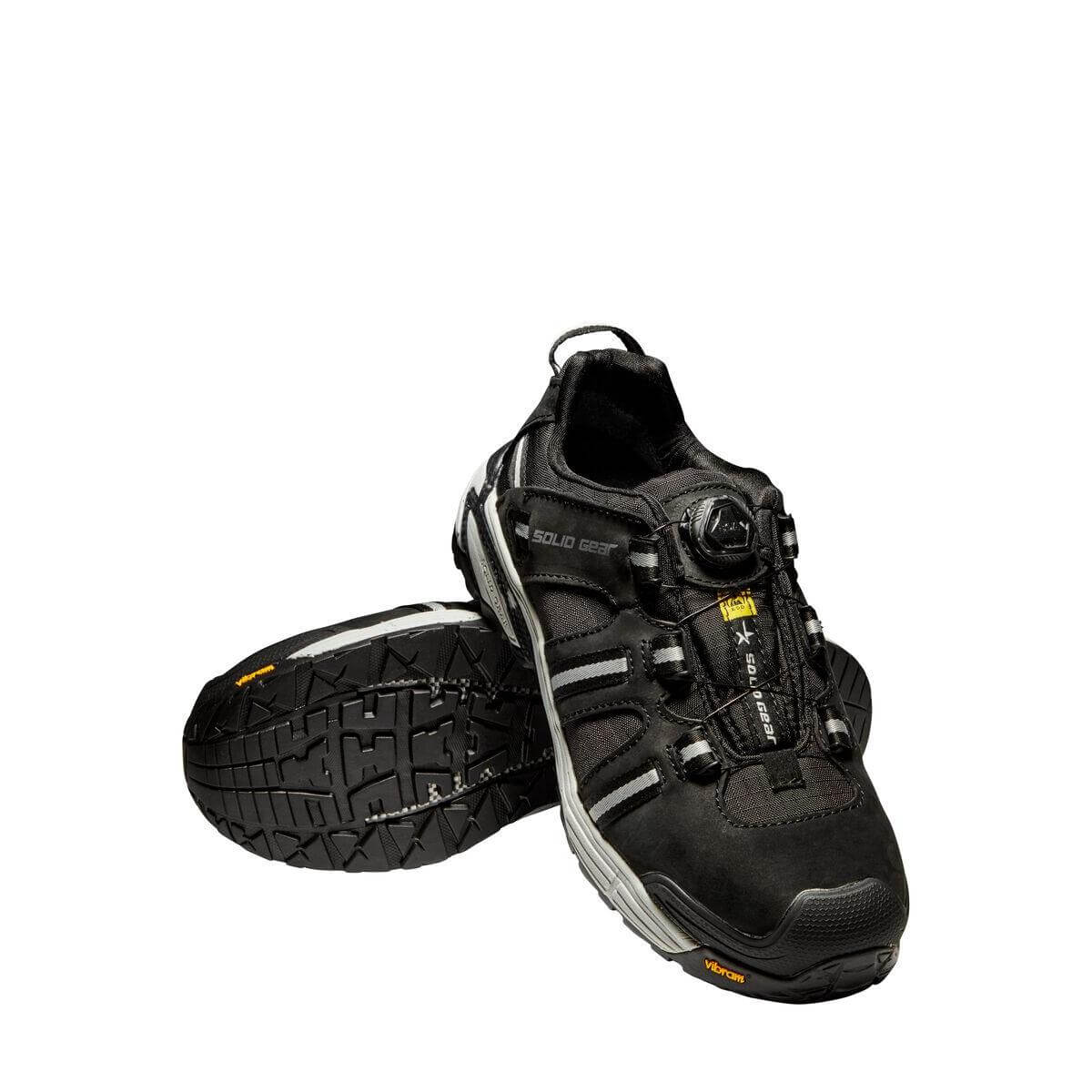 Solid Gear by Snickers 80003 Vapor 2.0 Cordura Ripstop BOA Compoiste Toe ESD S3 Wide Fit Safety Trainer Shoes Black 05 #colour_black