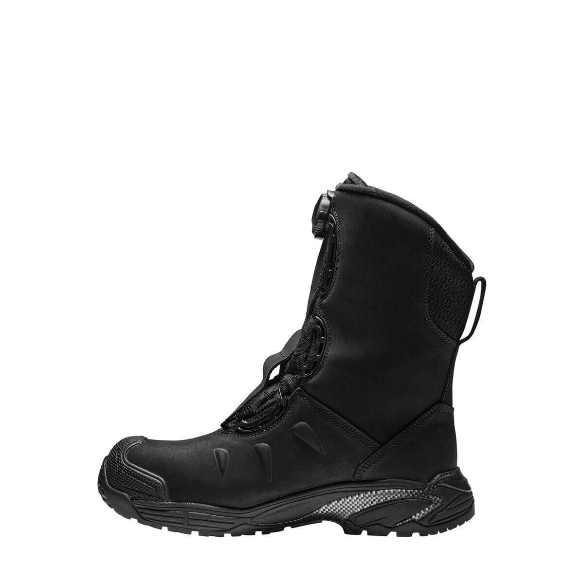 Solid Gear by Snickers 80005 Polar GTX Nubuck Leather and Cordura High Leg Winter Lined S3 BOA Wide Fit Safety Boots Black 02 #colour_black