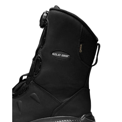 Solid Gear by Snickers 80005 Polar GTX Nubuck Leather and Cordura High Leg Winter Lined S3 BOA Wide Fit Safety Boots Black 07 #colour_black