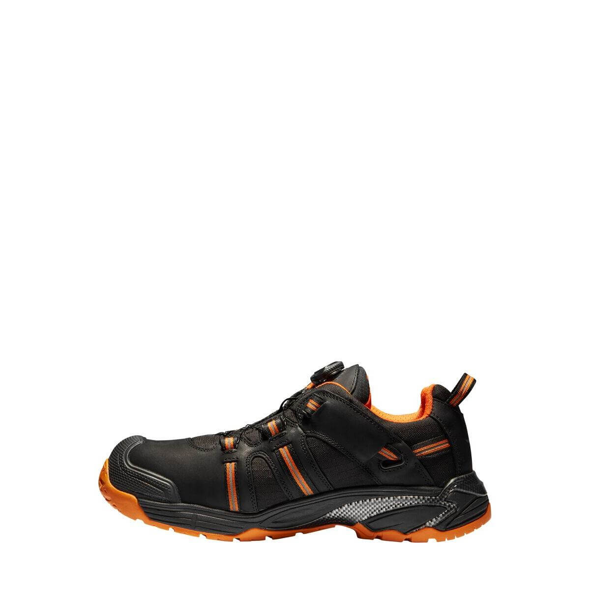 Solid Gear by Snickers 80006 Hydra GTX GORE TEX Waterproof BOA S3 Wide Fit Safety Trainer Shoes Black Orange 02 #colour_black-orange