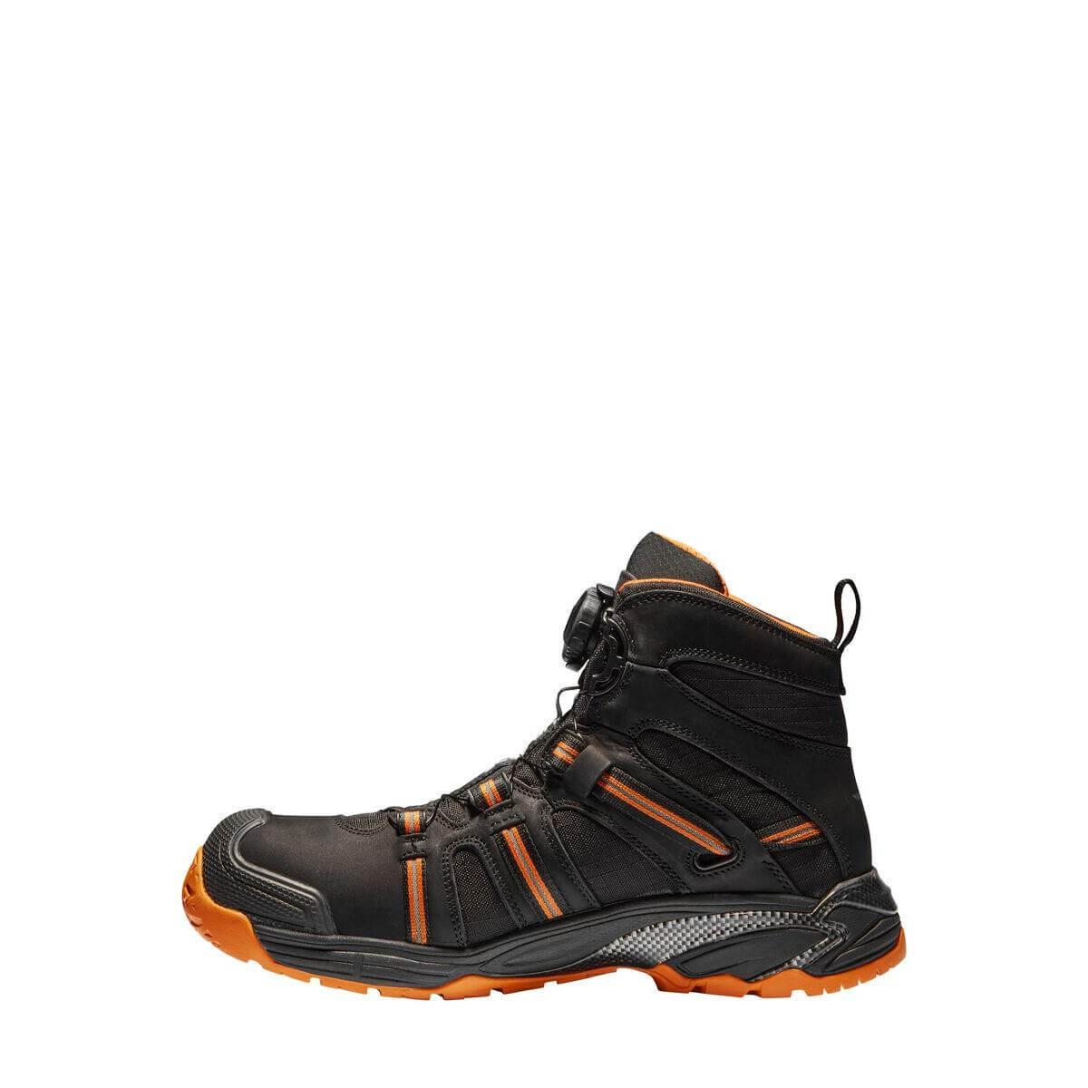 Solid Gear by Snickers 80007 Phoenix GTX GORE TEX Waterproof BOA S3 Wide Fit Safety Boots Black Orange 02 #colour_black-orange
