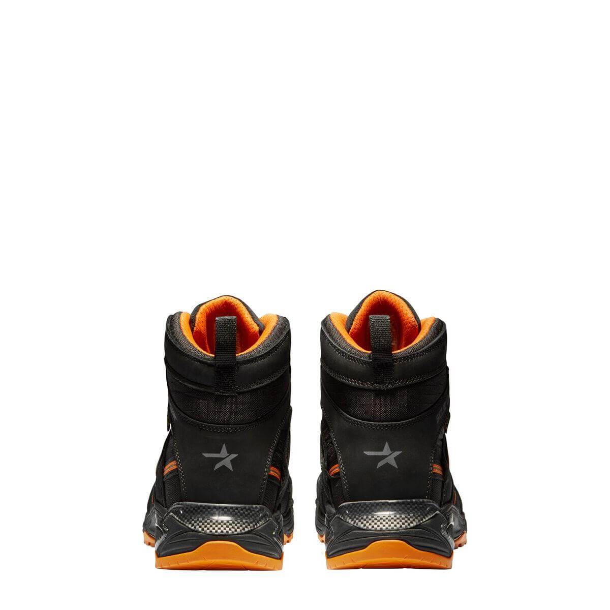 Solid Gear by Snickers 80007 Phoenix GTX GORE TEX Waterproof BOA S3 Wide Fit Safety Boots Black Orange 04 #colour_black-orange