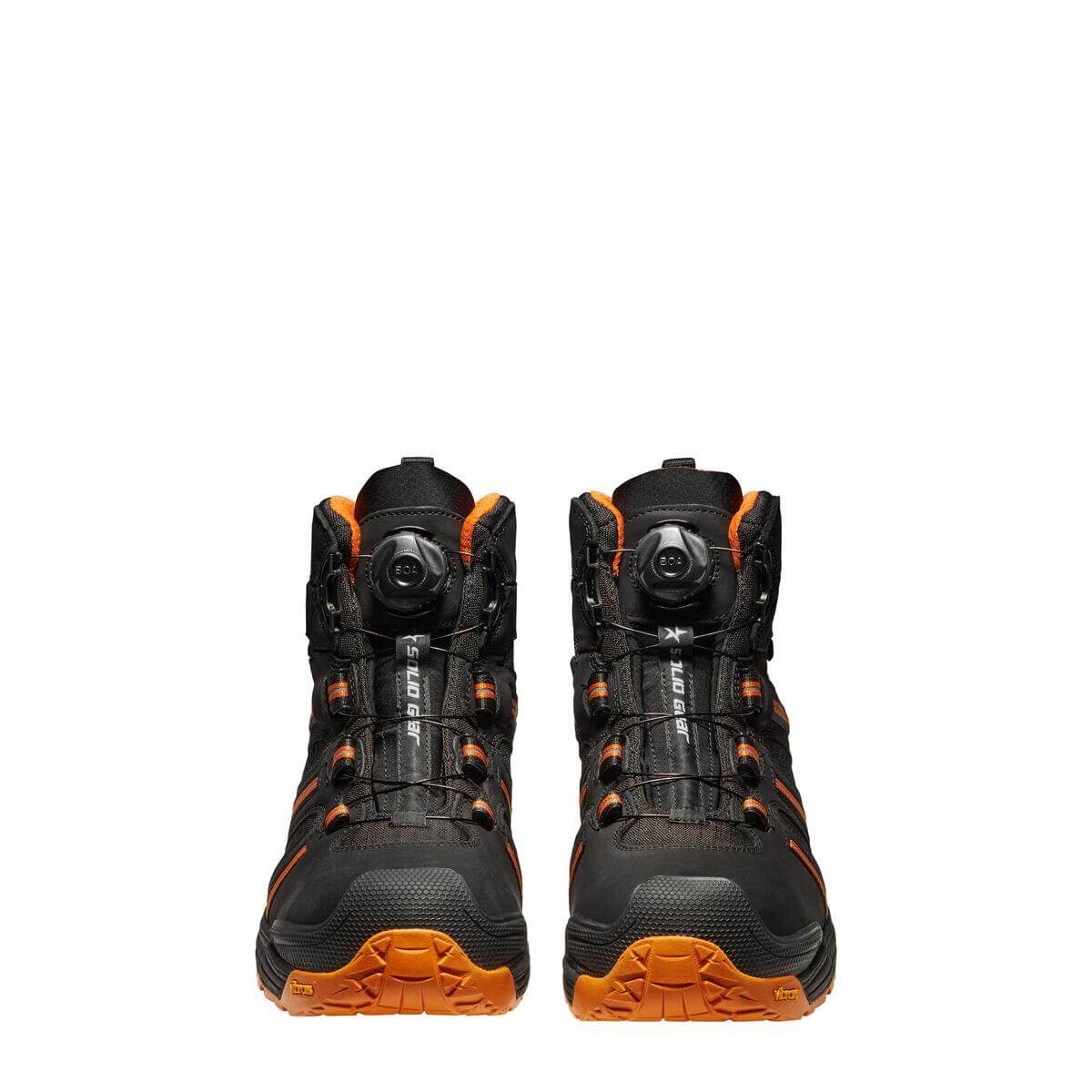 Solid Gear by Snickers 80007 Phoenix GTX GORE TEX Waterproof BOA S3 Wide Fit Safety Boots Black Orange 05 #colour_black-orange