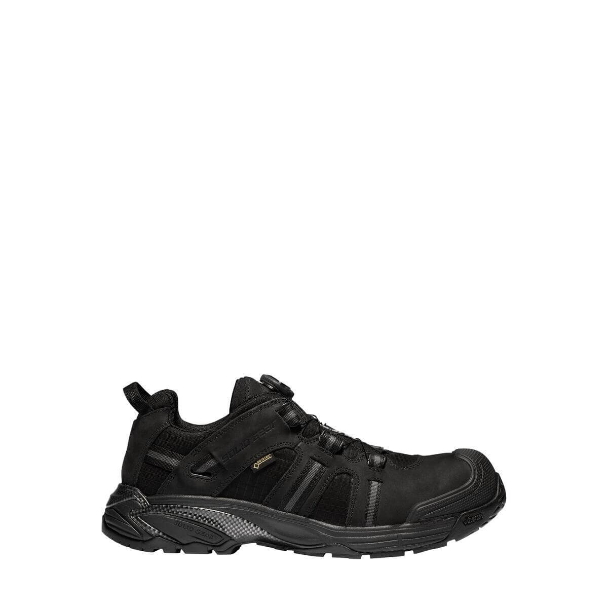 Solid Gear by Snickers 80008 Enforcer GTX GORE TEX Waterproof BOA S3 Wide Fit Composite Toe Safety Trainer Shoes Black 01 #colour_black